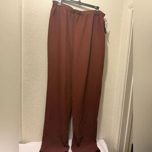 Allie Coosh Womens Sophia Pull on Dress pant in ginger size XL $235